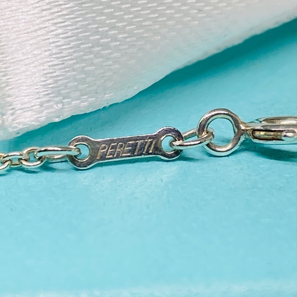Tiffany & Co. Elsa Peretti Open Heart Necklace 22mm  7 grams  16” - Picture 5 of 7